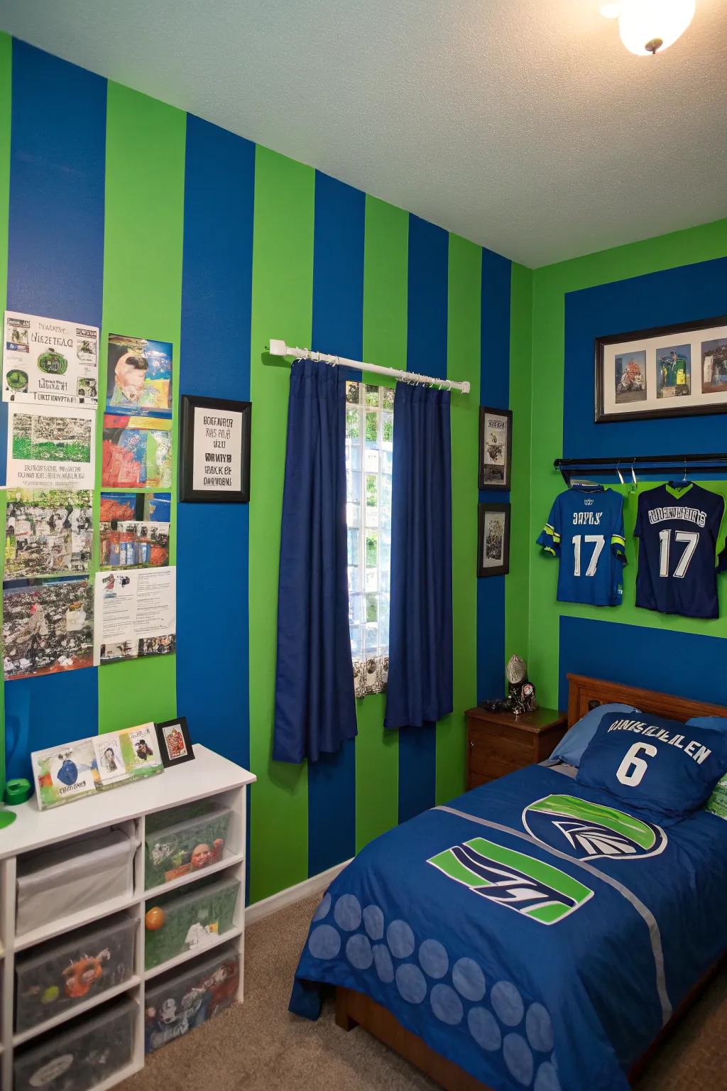 Incorporate energetic hues to infuse your personal space with your favorite team's vibe.