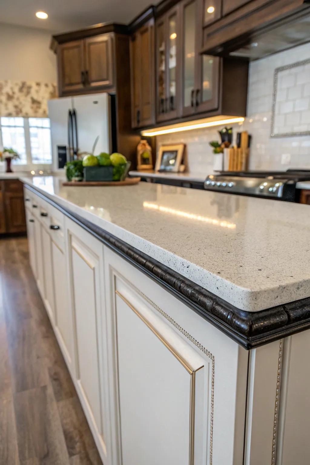 L-Shape trim is great for enclosing countertop edges.