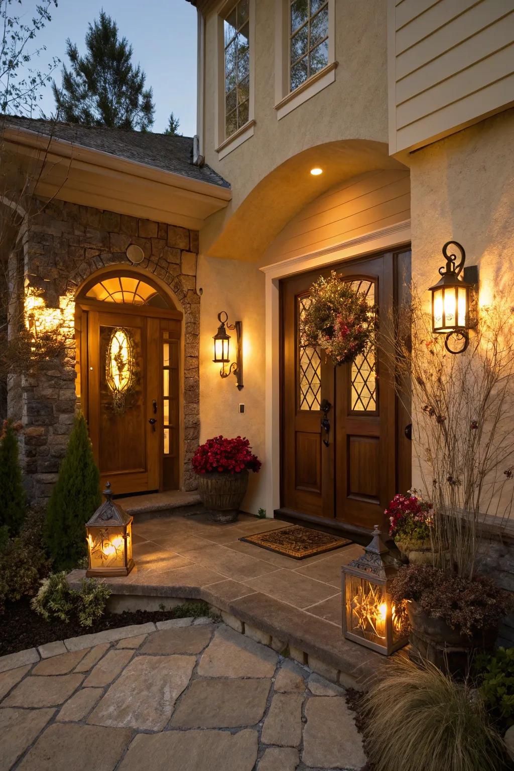 Warm illumination transforms your entryway into a comforting sanctuary.