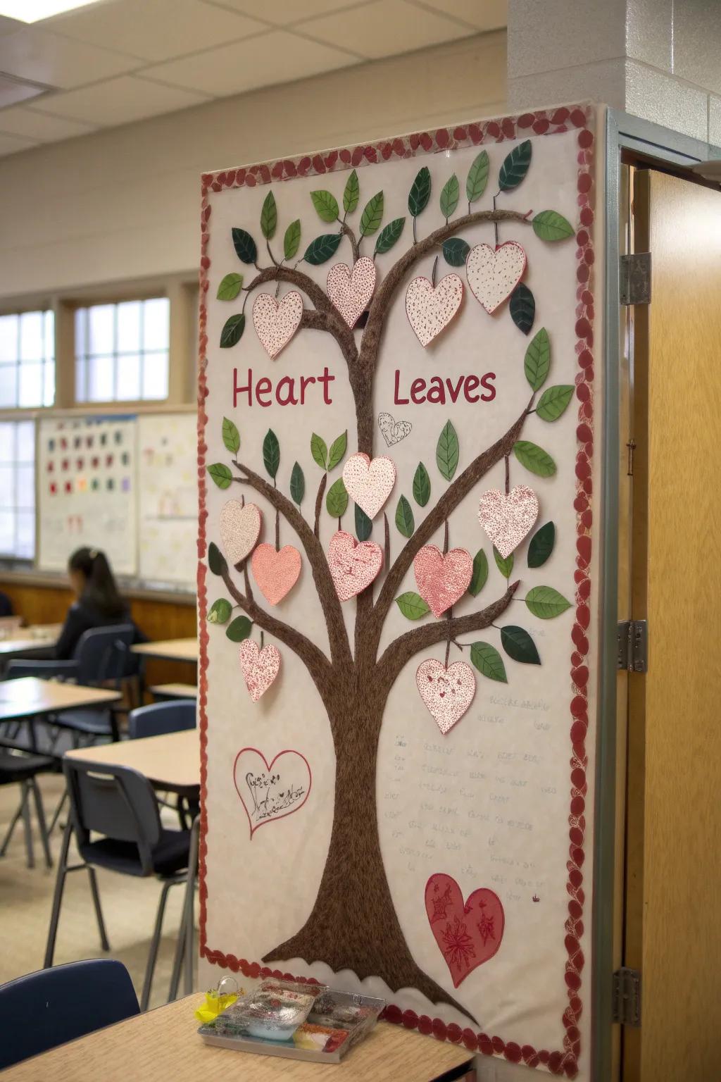 A symbol of love and friendship elegantly displayed in the office.