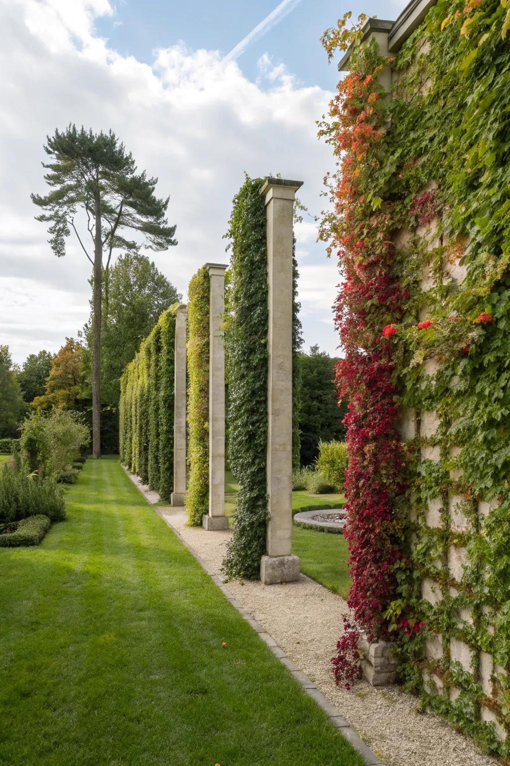 Make the most of tight spaces with upright garden panels.