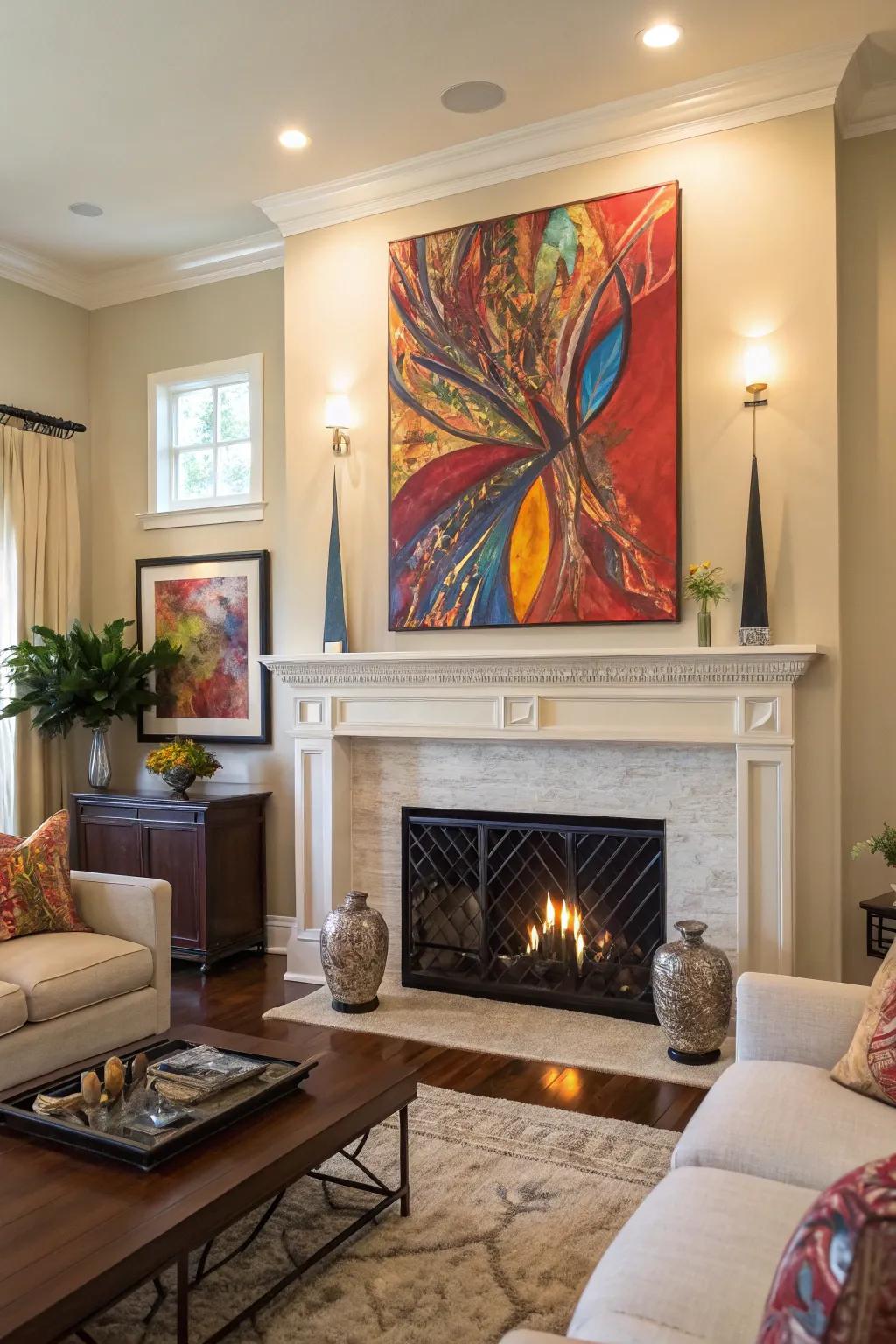 A striking piece of art can redefine your living space.