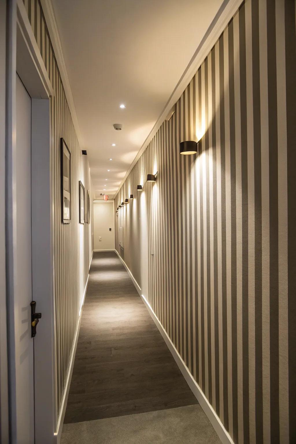 Stripes can redefine your space's measurements.