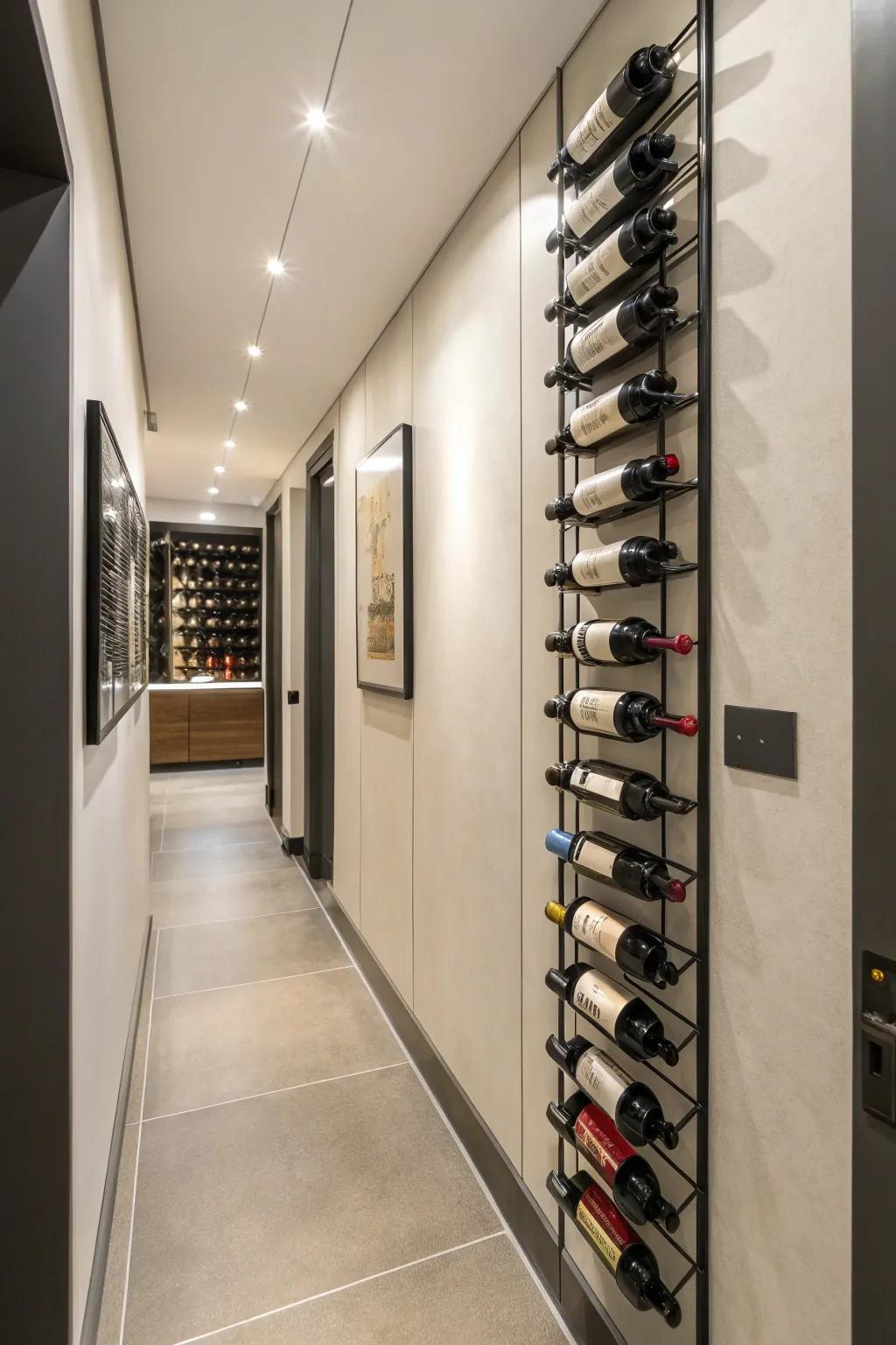 Upright racks are perfectly suited for restricted spaces.
