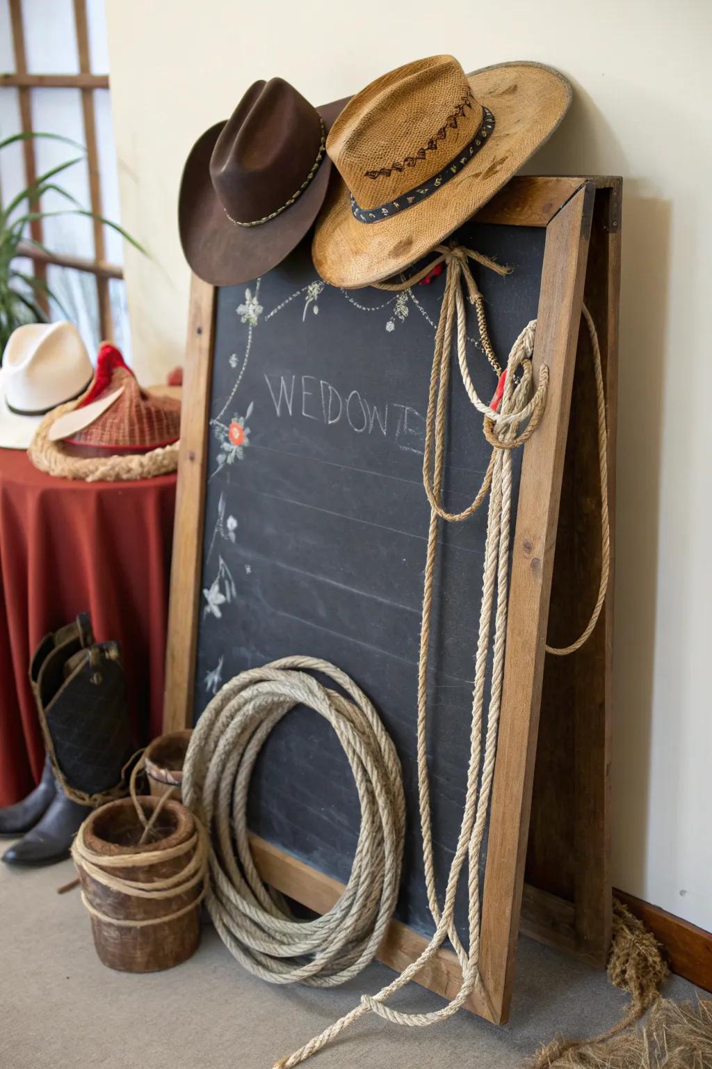 Slateboards offer a unique and creative announcement option.