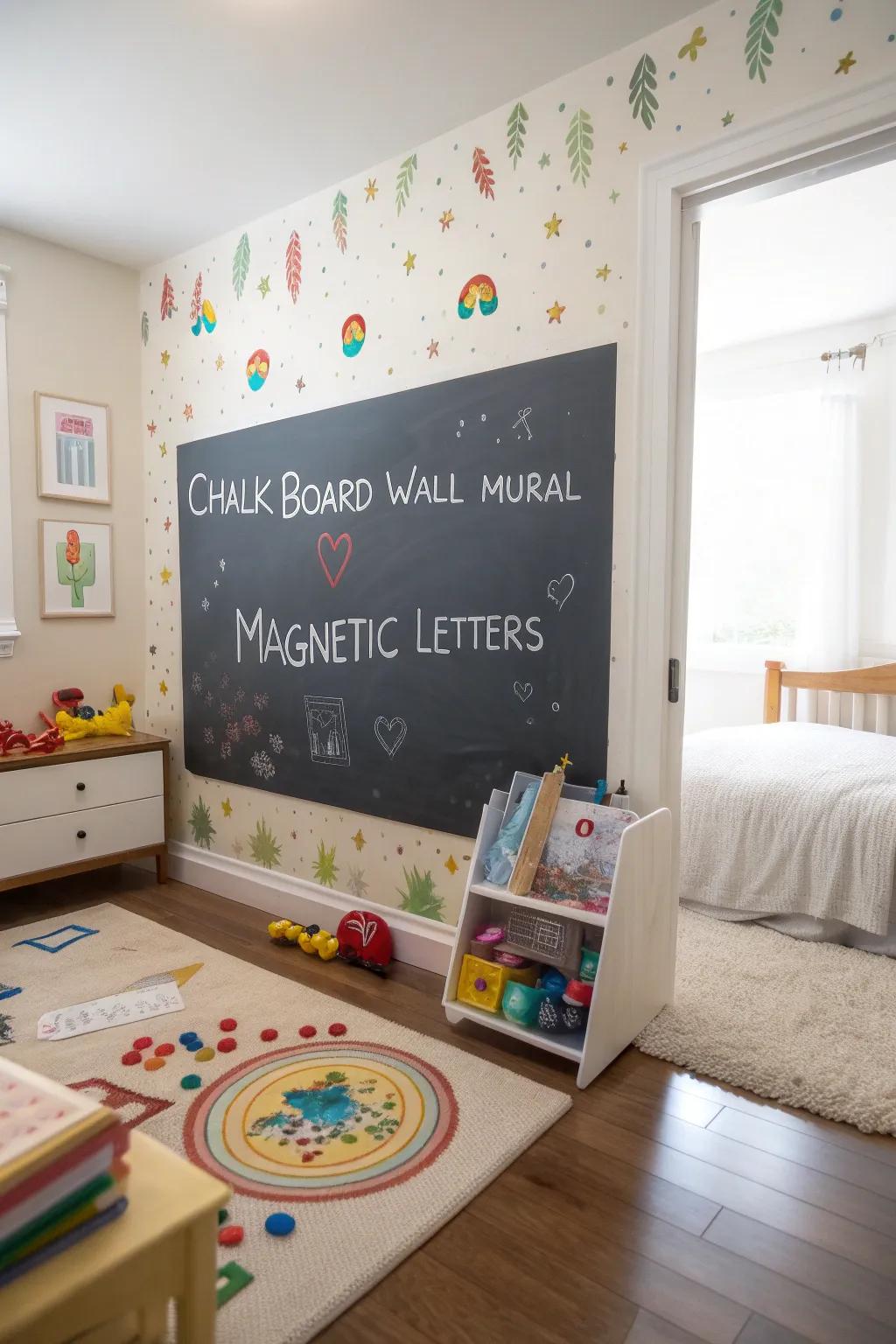 Interactive walls stimulate creativity and play.