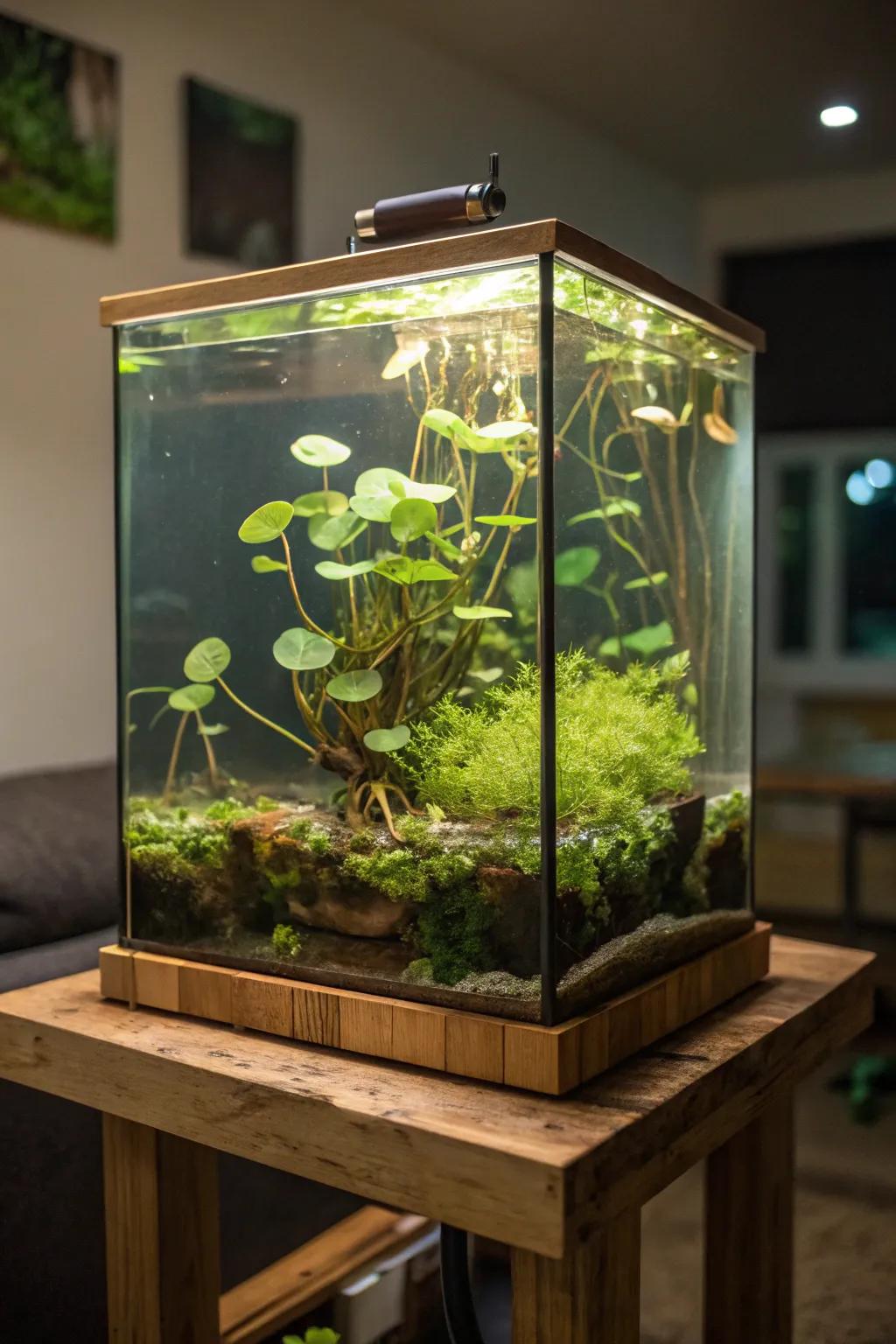 Aqueous flora contribute dynamic flux and profundity to your tank.