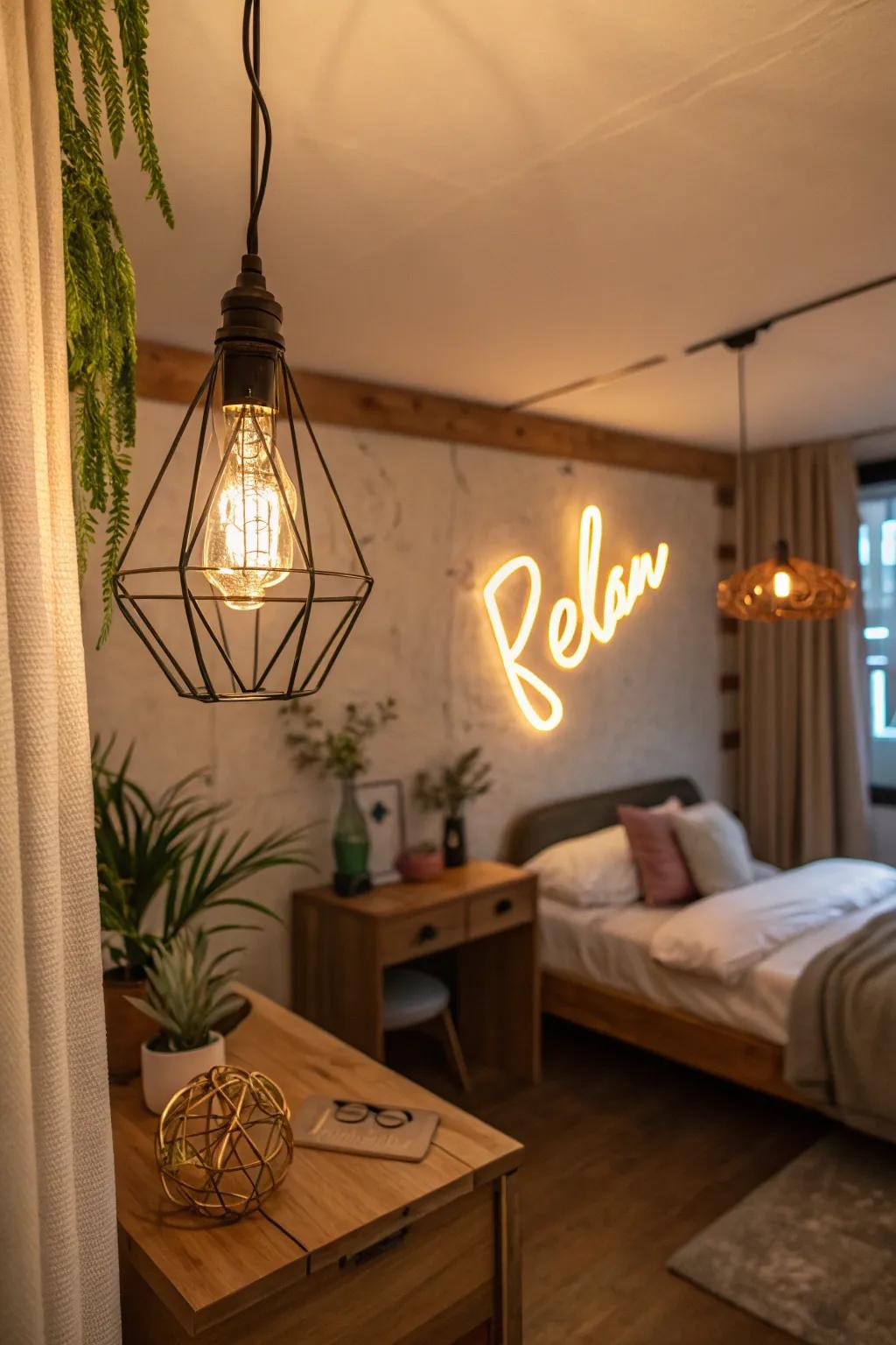Innovative lighting solutions craft a contemporary and welcoming environment