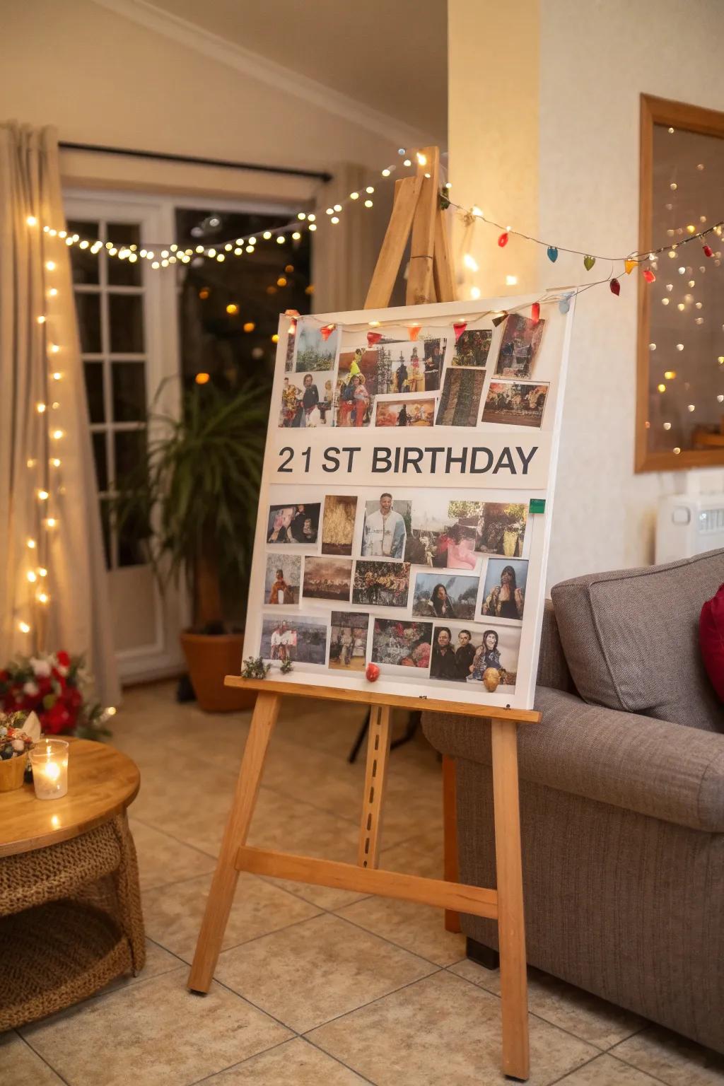 A photographic compilation immortalizes treasured memories.