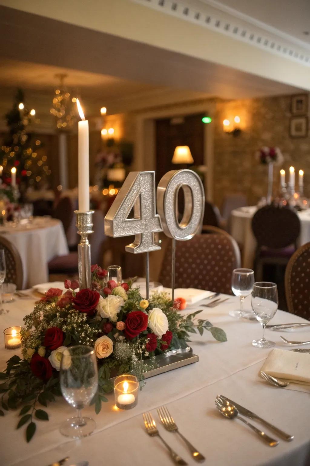 A striking centerpiece that emphasizes the landmark age.