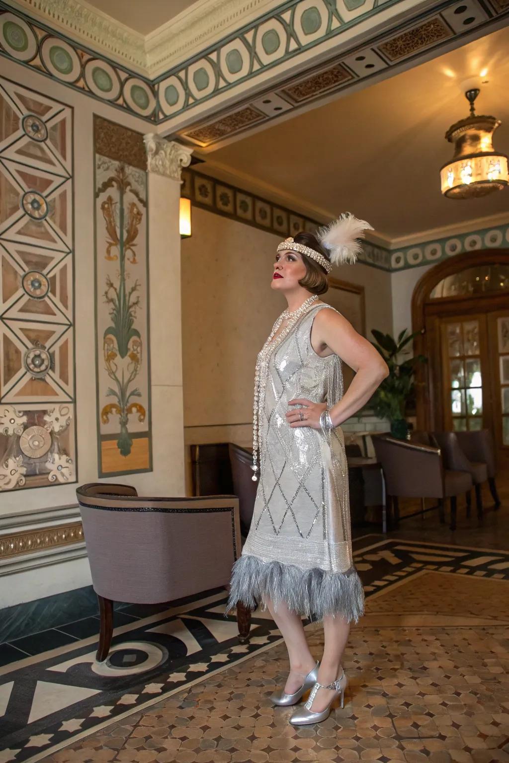 A refined nod to the roaring twenties.