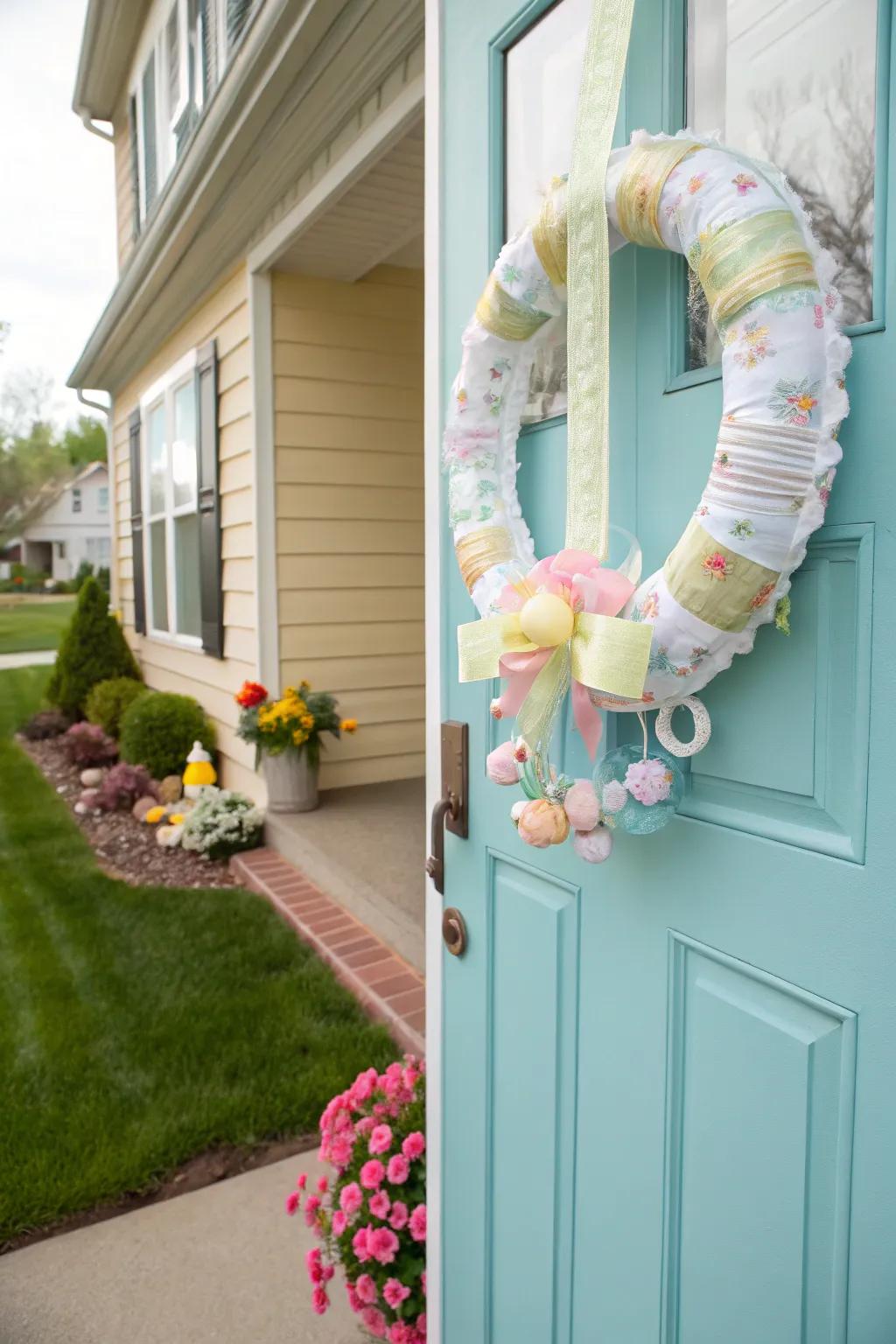 A decorative diaper wreath that doubles as a practical gift.