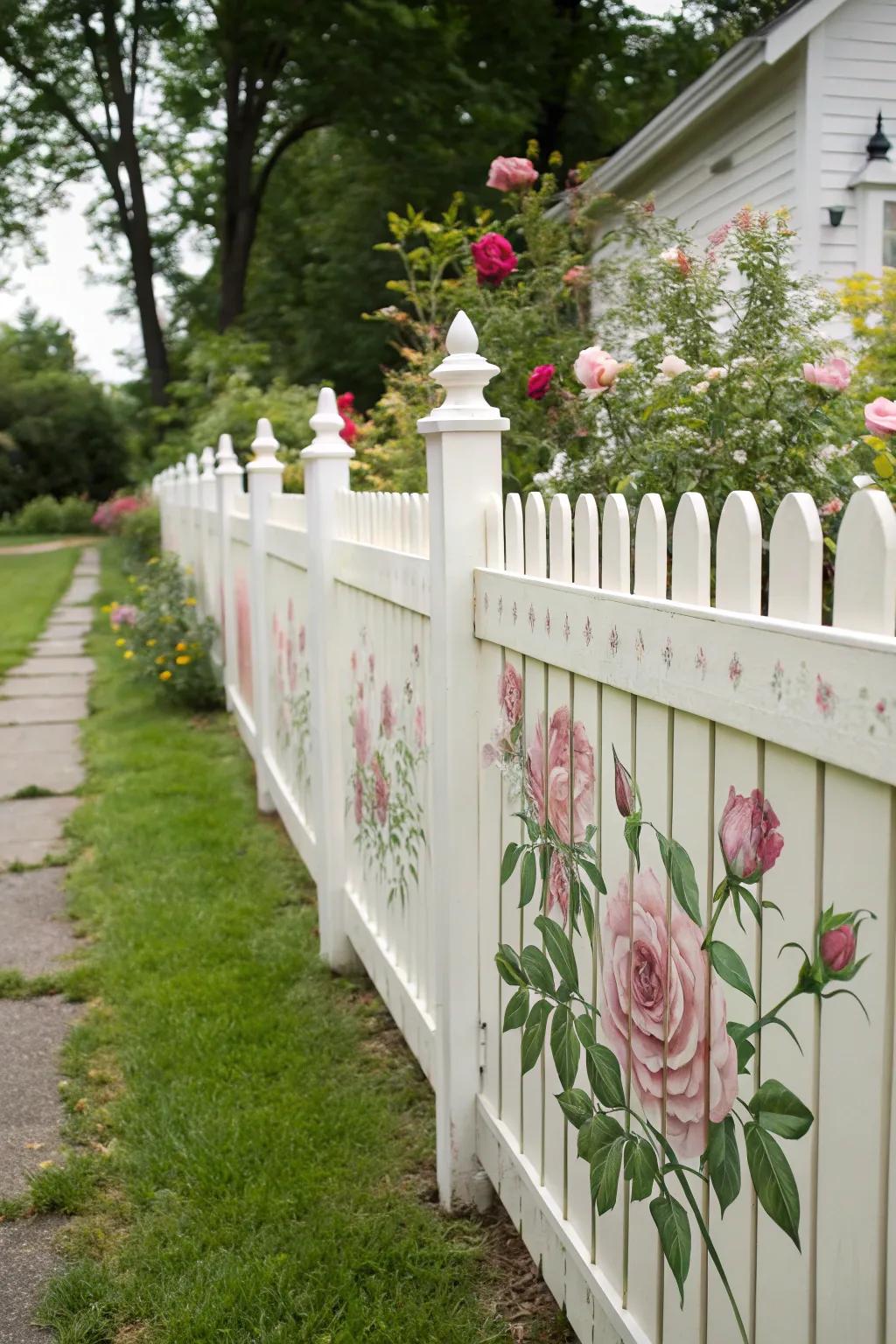 Classic roses contribute refinement and romanticism to your backyard fence.
