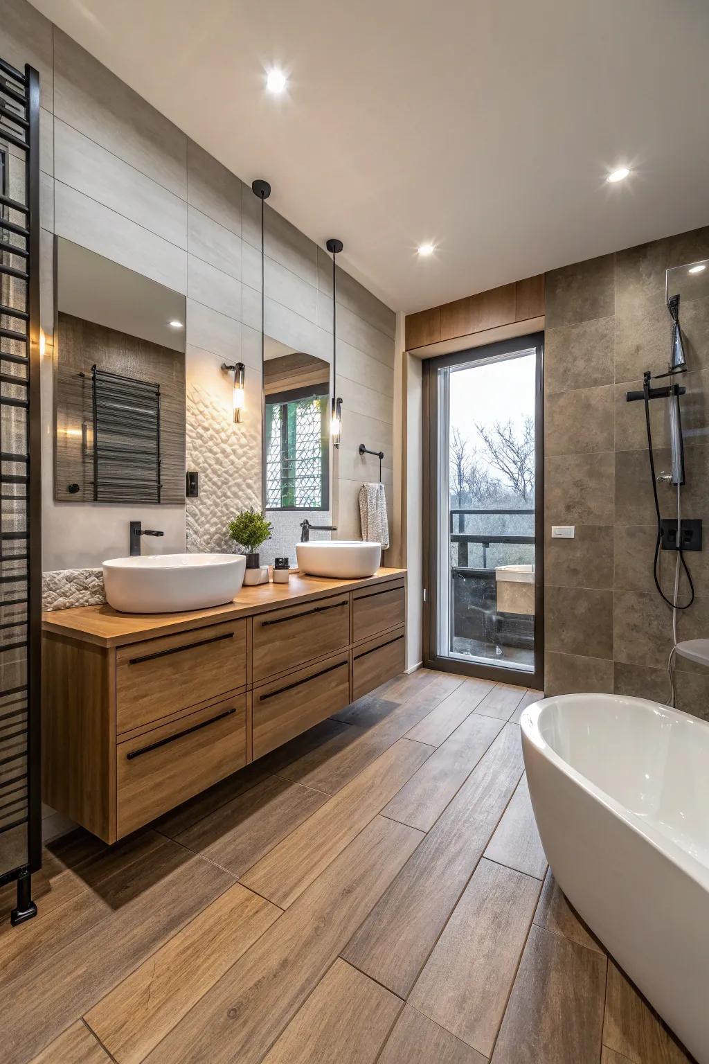 Strategic contrapuntal composition achieved through material synthesis.