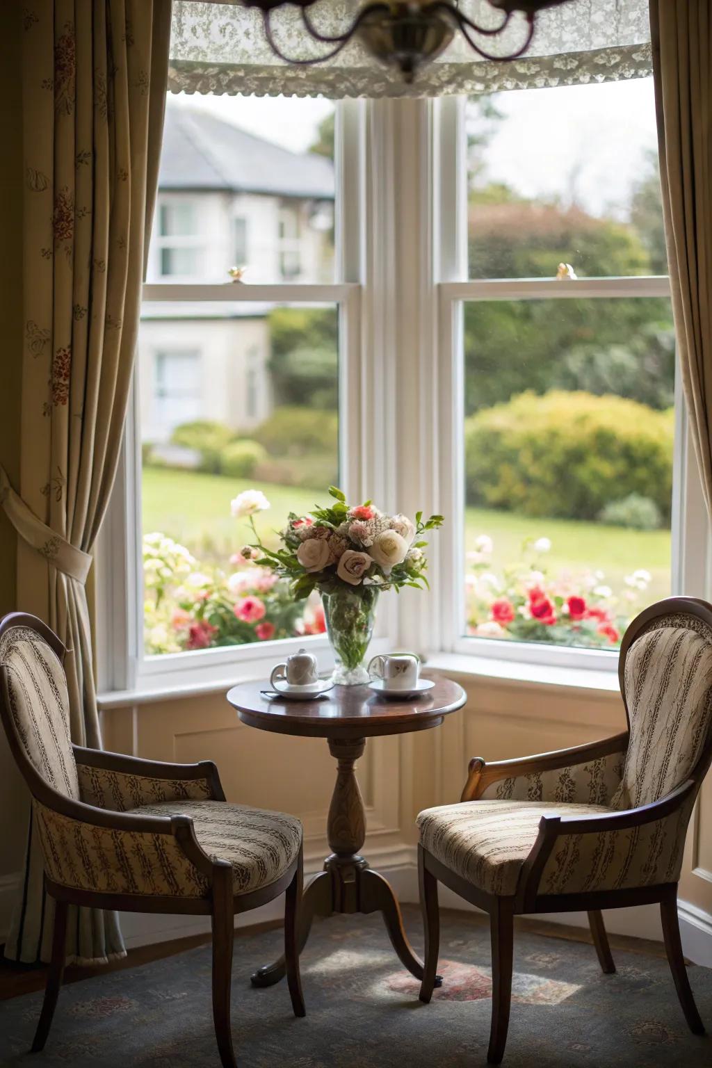 A perfect spot for a cozy chat with friends and family.