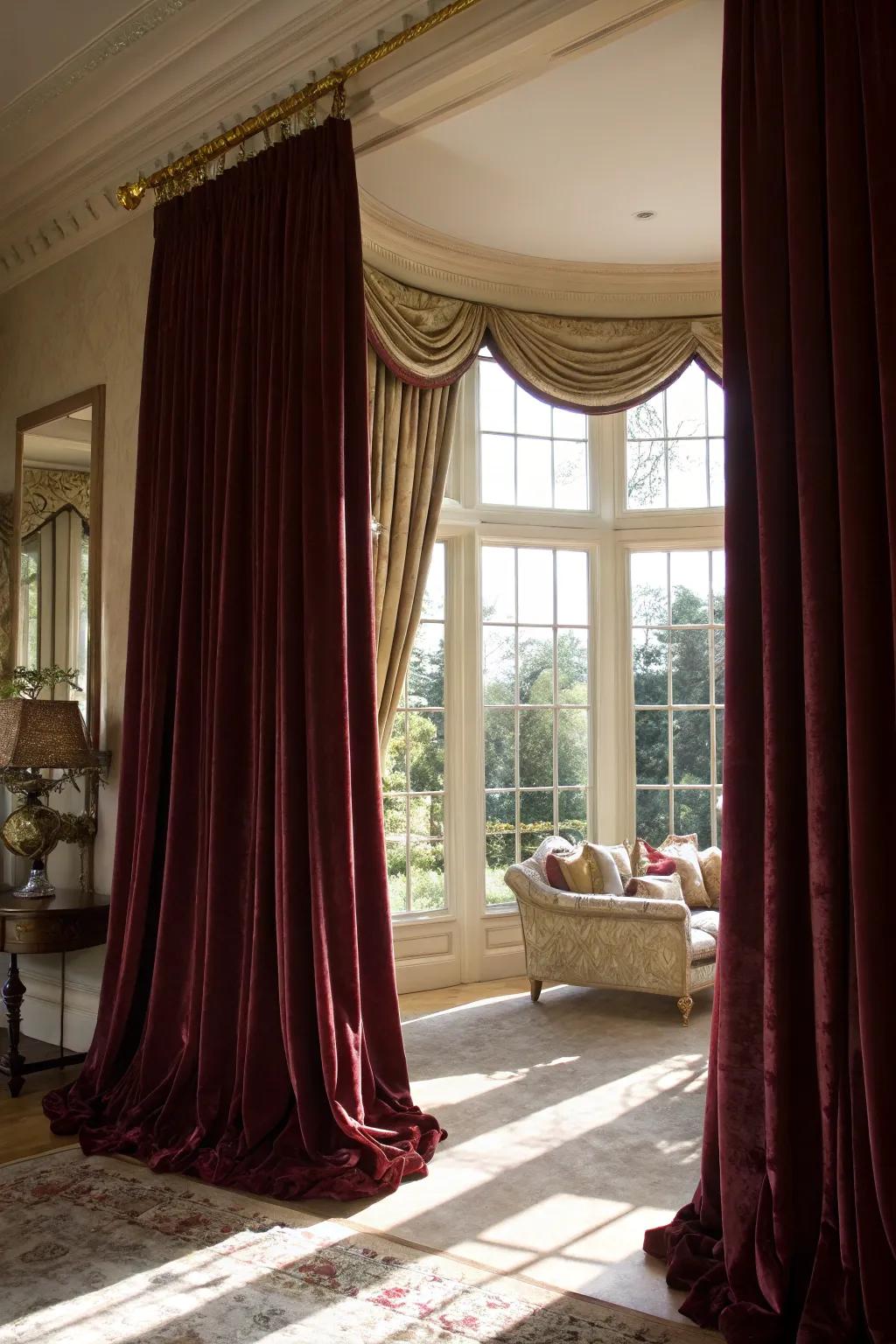 Remarkable window dressings possess the ability to convert your bay window into an eye-catching centerpiece.