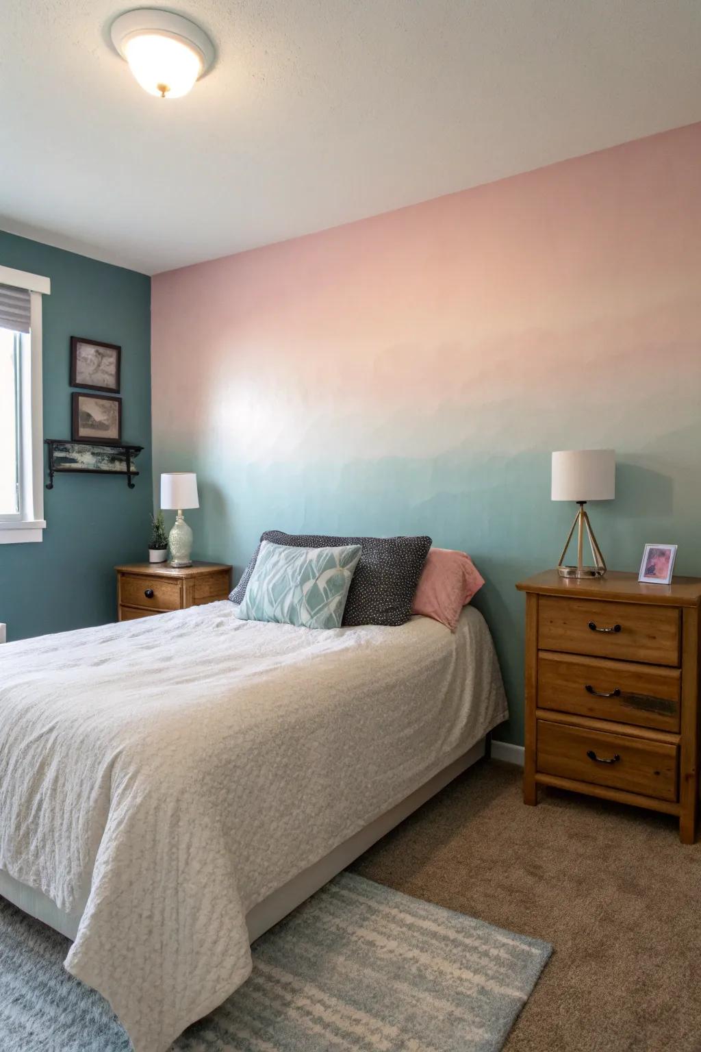 Gradated effects foster a soothing, tranquil environment.