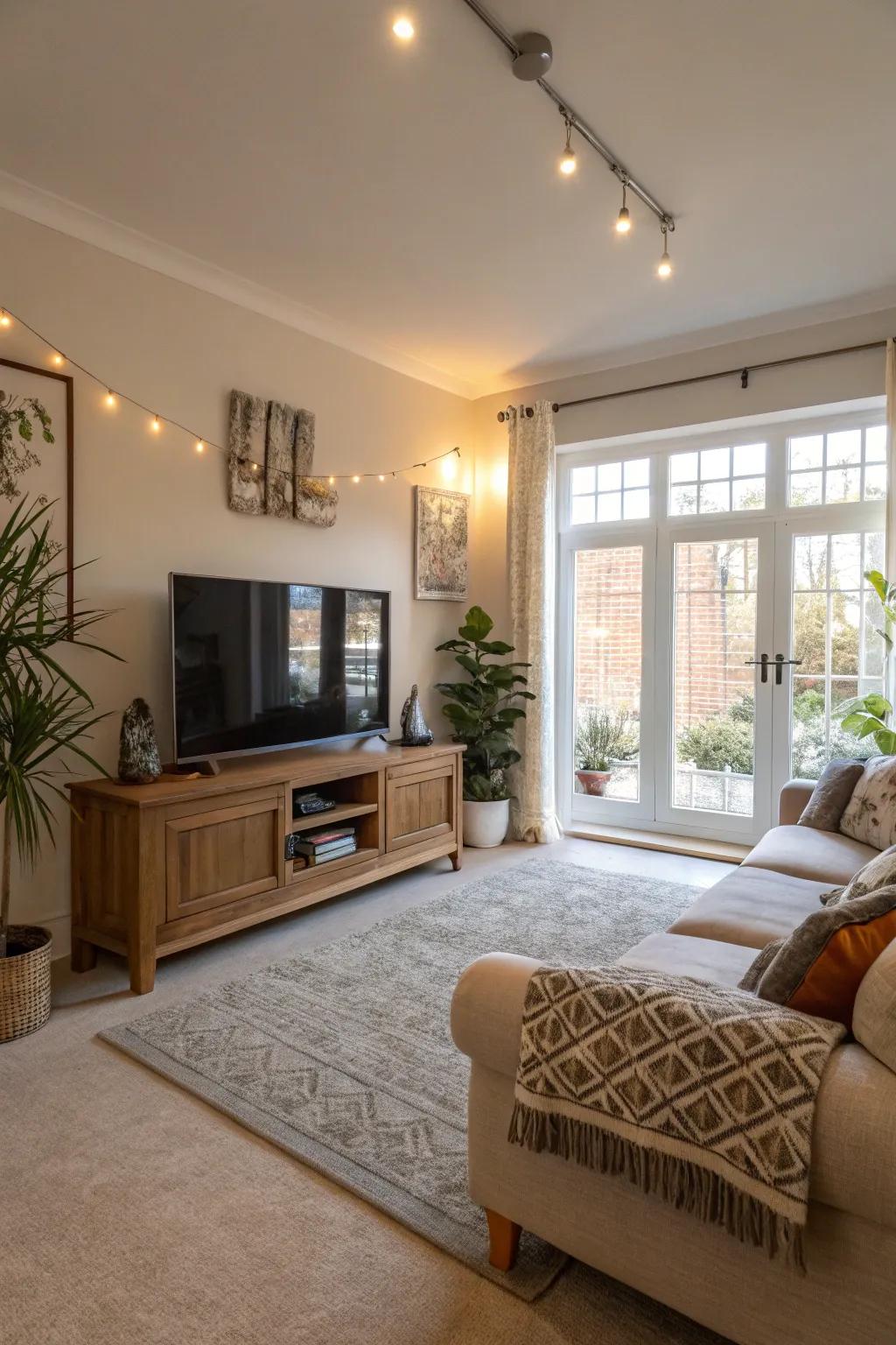 Open layouts underscore the room's spaciousness.