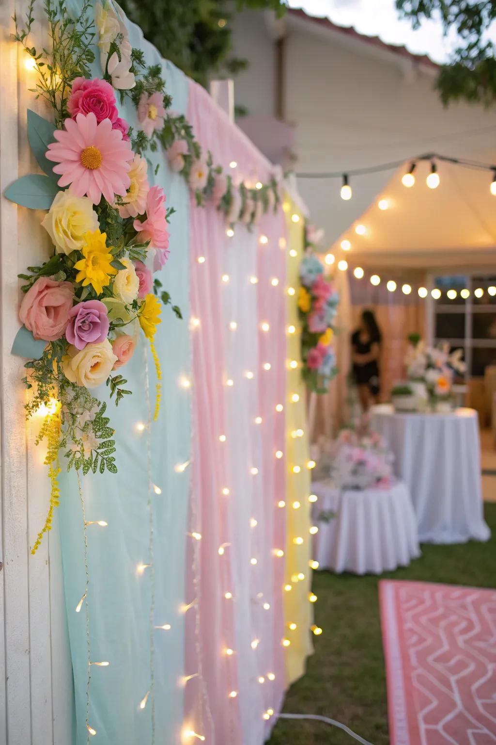 A thematic backdrop ideal for capturing memories