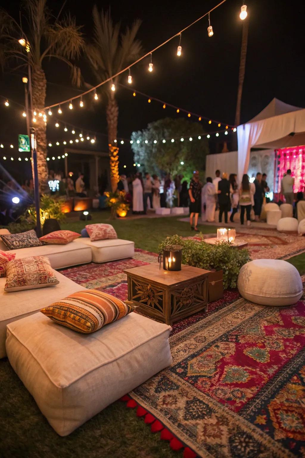 Comfortable seating enhances both comfort and design.