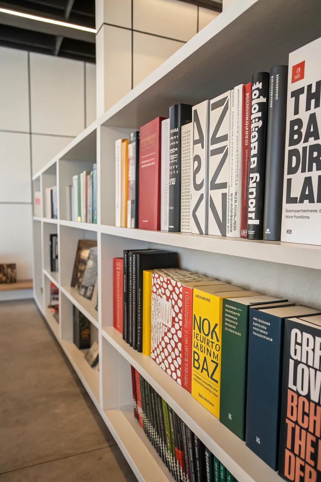 Typography makes a strong statement on book covers.