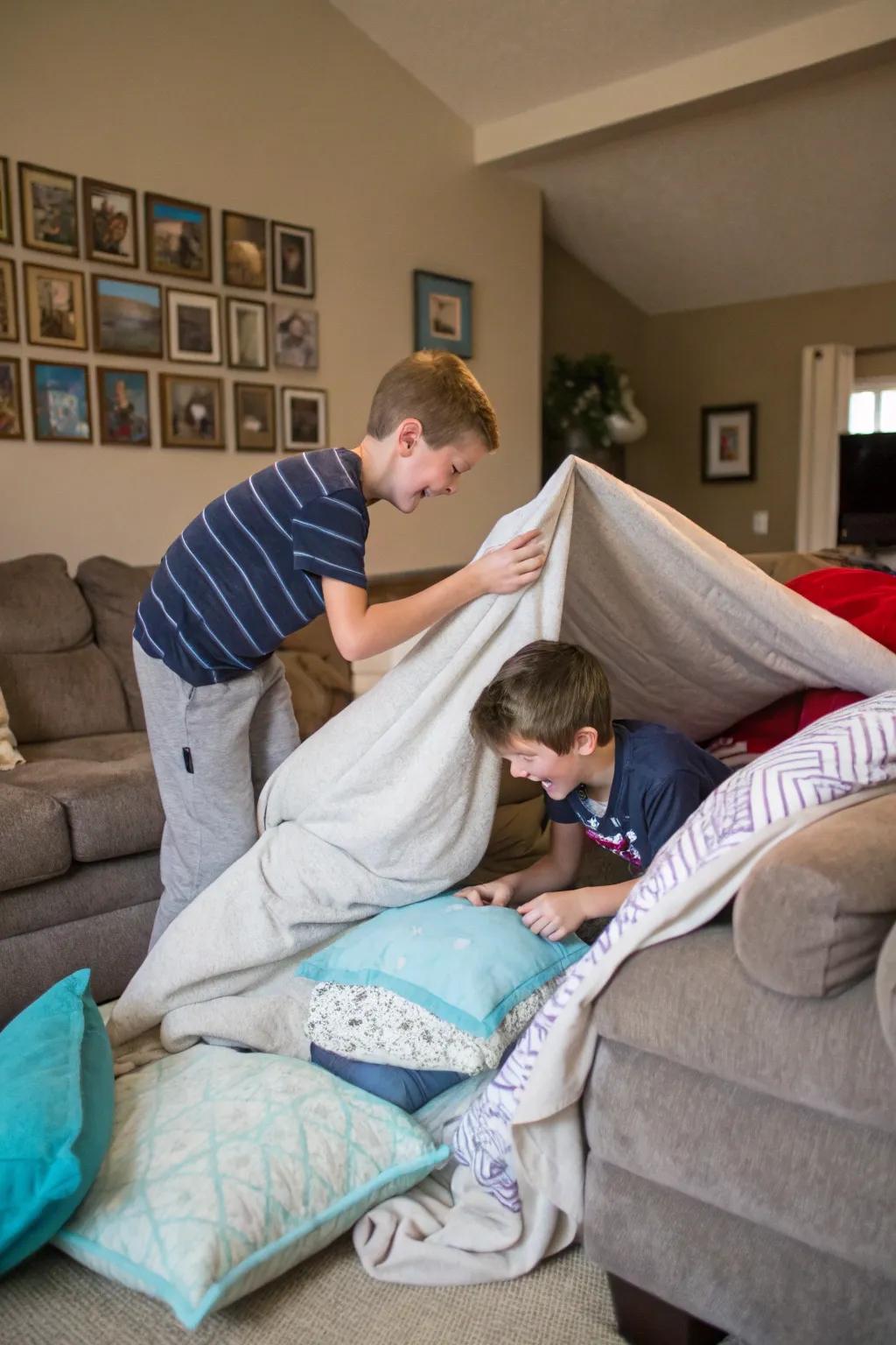 A cushion stronghold provides limitless enjoyment and imagination.