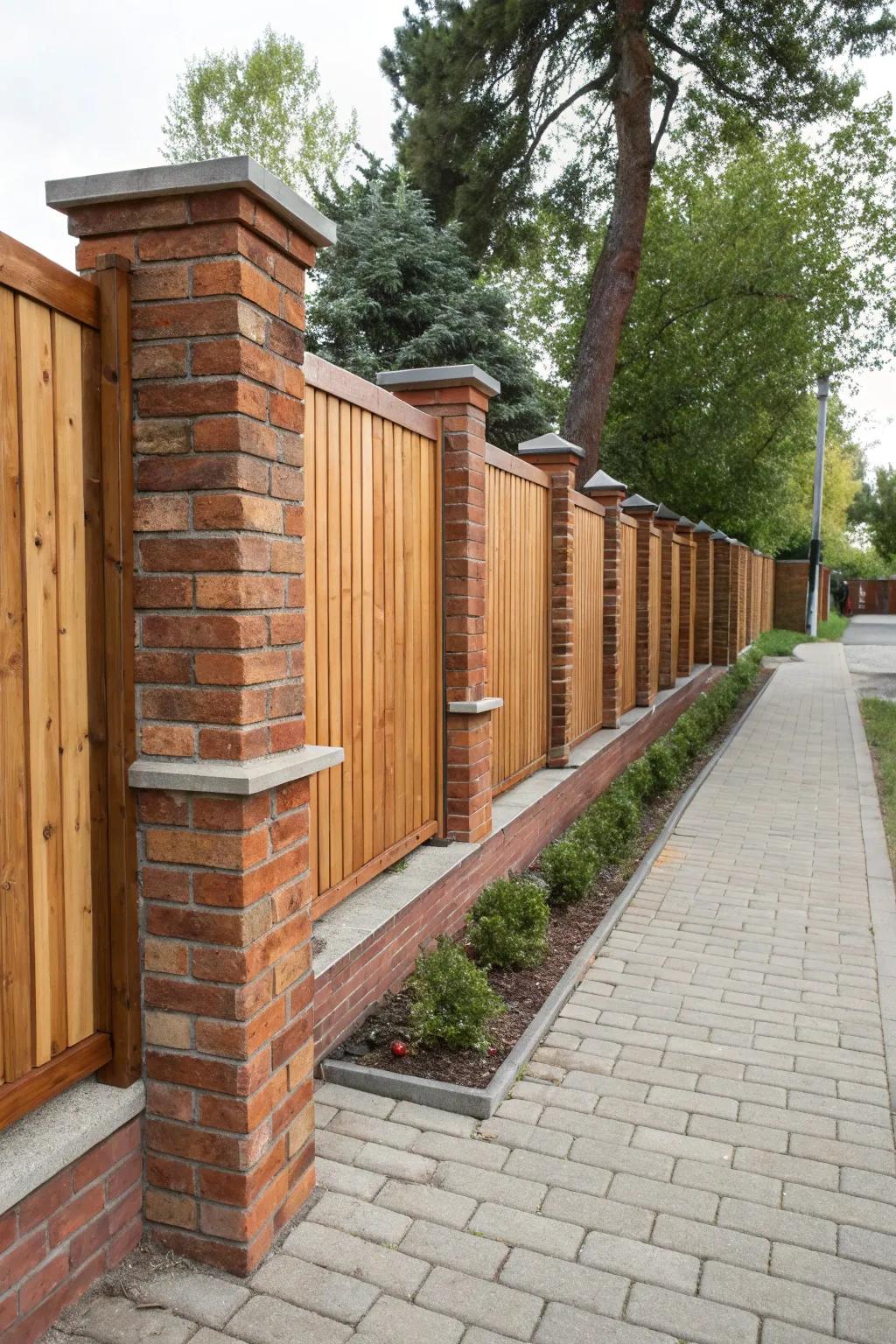 A stunning amalgamation of masonry and lumber for an inviting atmosphere.