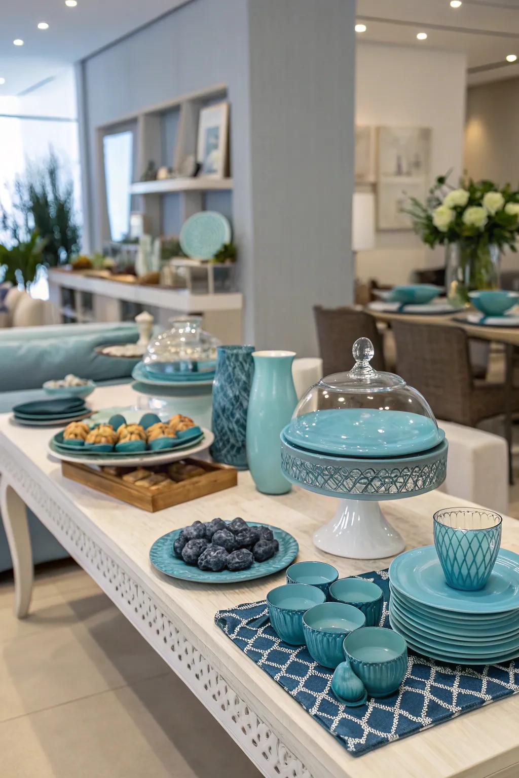 A unified aesthetic is achieved through careful color coordination.