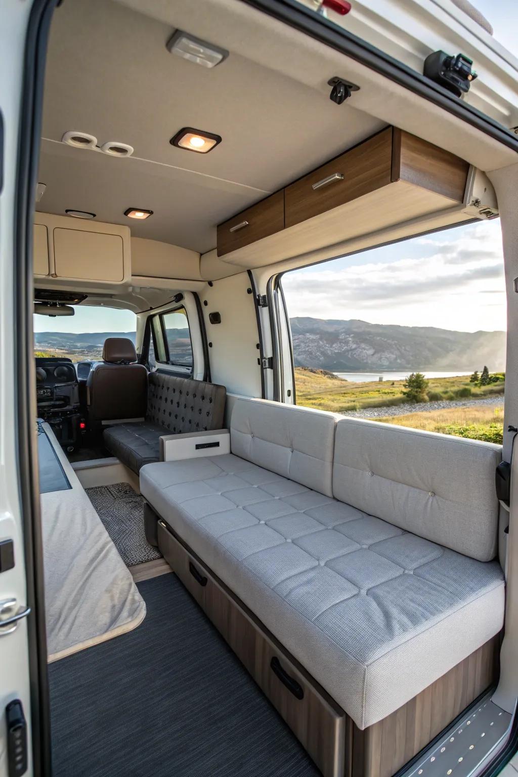 L-couch pullout beds combine comfort and practicality in one harmonious design.