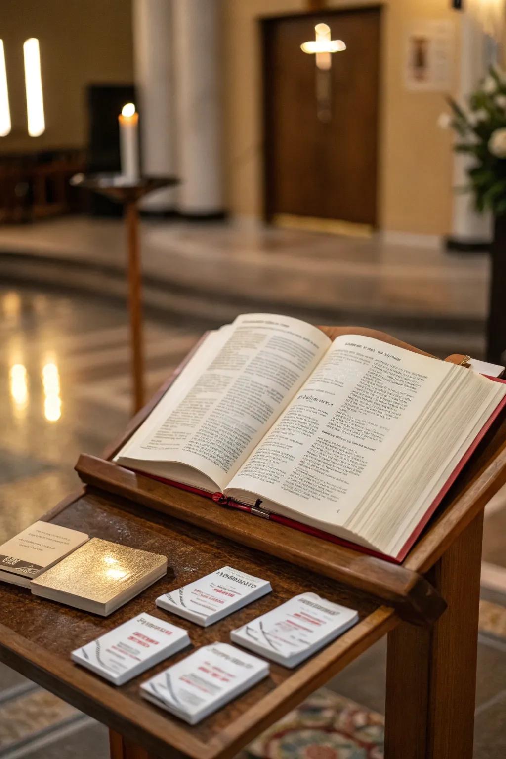 A well-situated Bible encourages frequent engagement with the Scriptures.