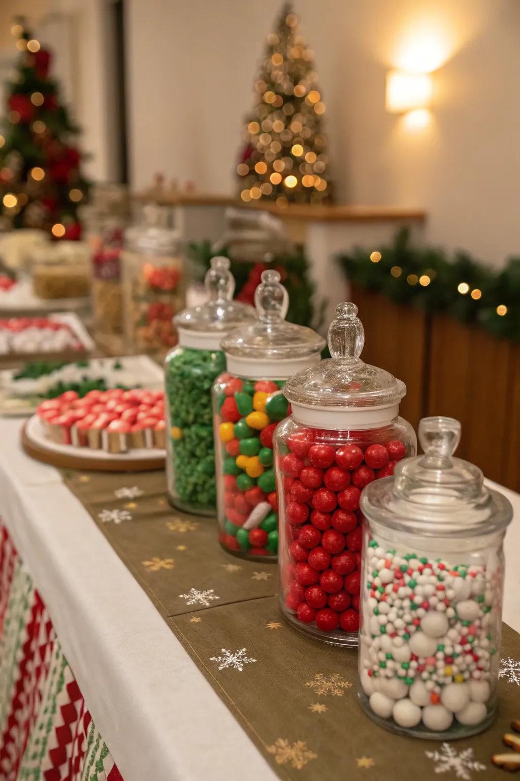 Sweet treat canisters are both decorative and scrumptious.