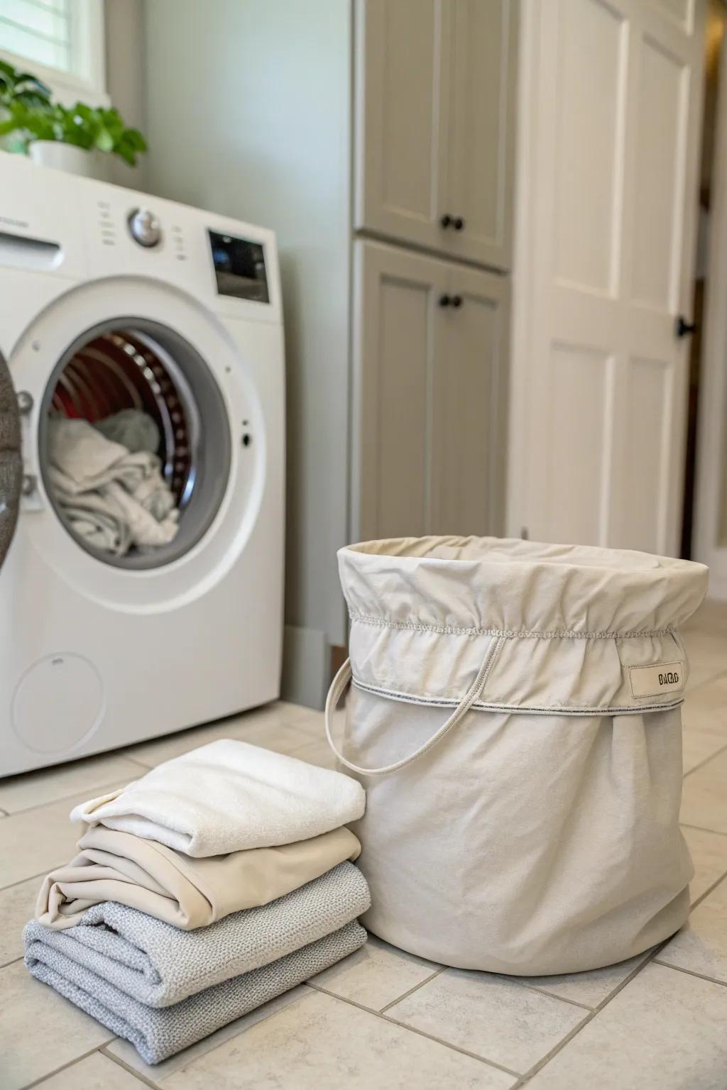Washable liners offer a sustainable and easily cleaned solution for cloth diaper receptacles.