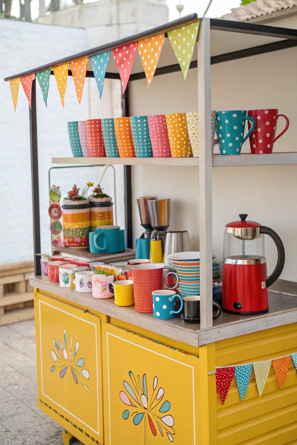 Brighten up your coffee ritual with a pop of color.