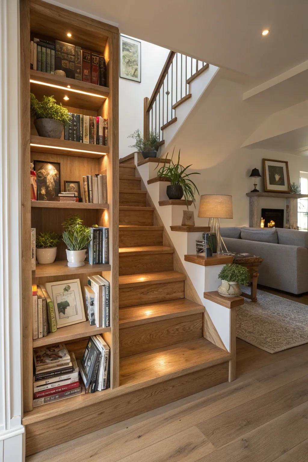 Intelligent storage unites design with functional staircases.