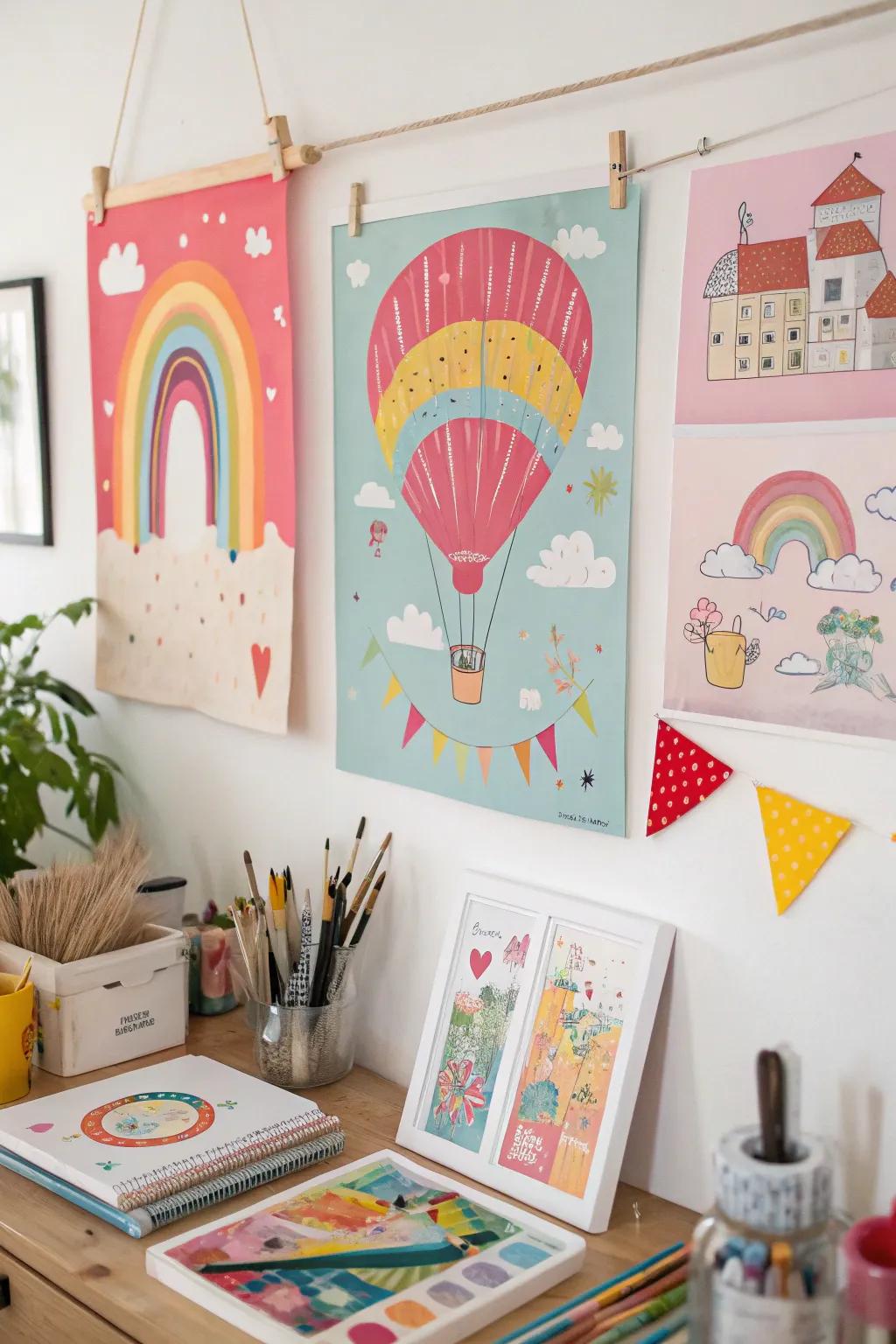 Playful depictions usher amusement and ingenuity into your aesthetic.