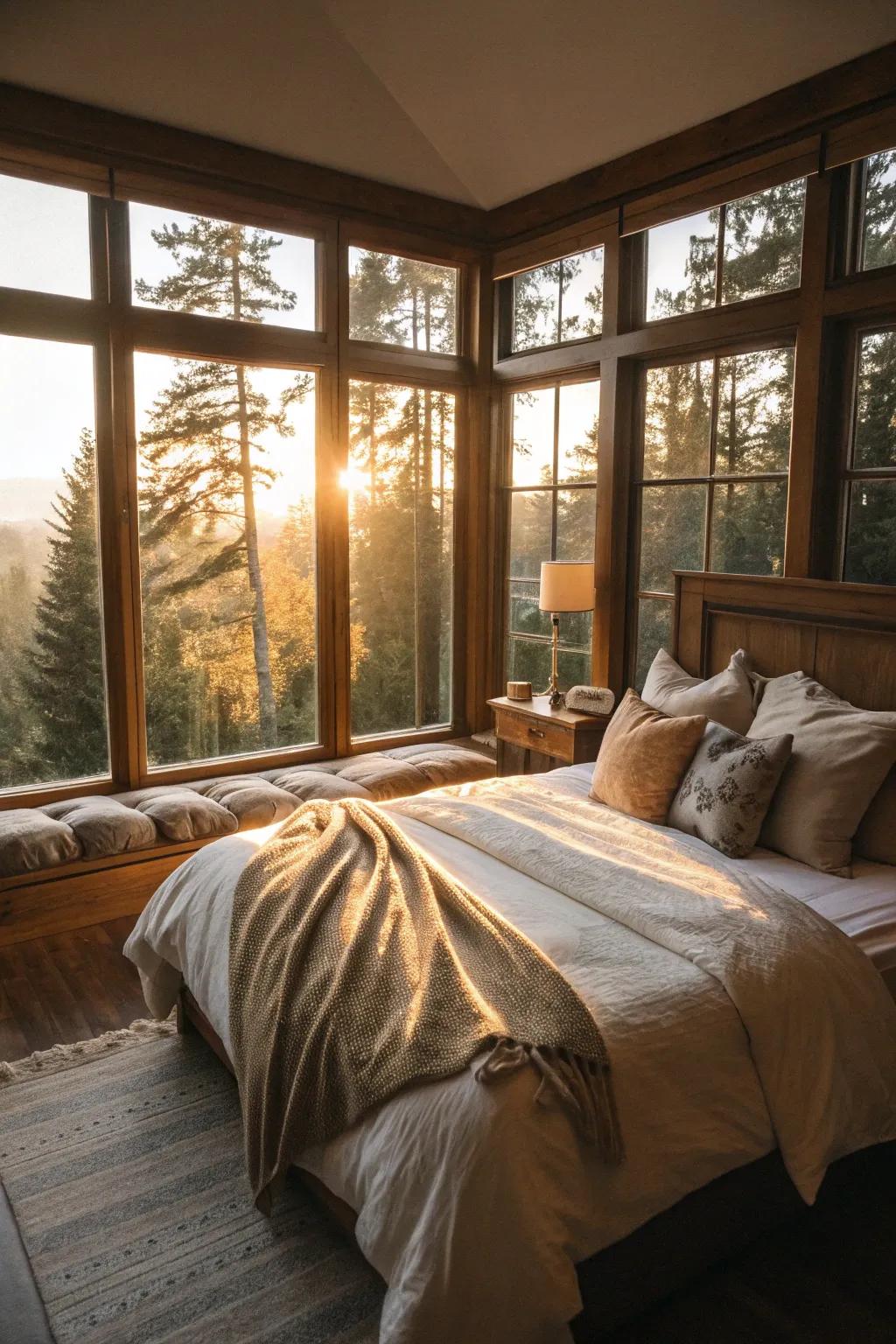 Natural light enhances the warmth and charm of the space.