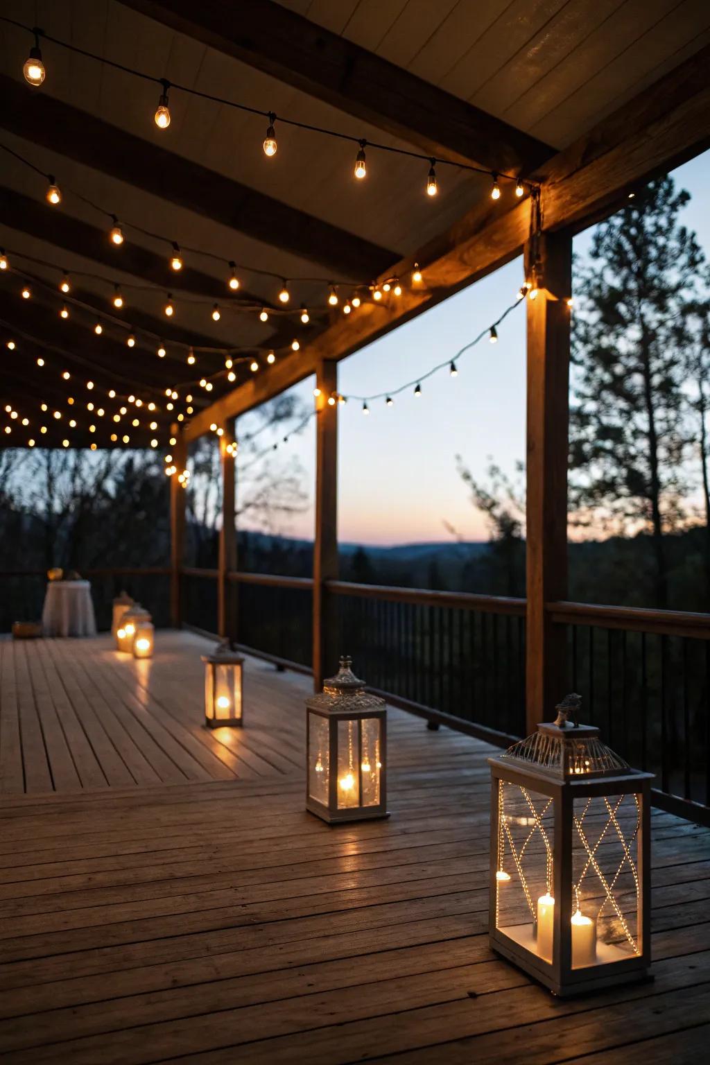 Create an alluring atmosphere with carefully arranged ambient lighting.