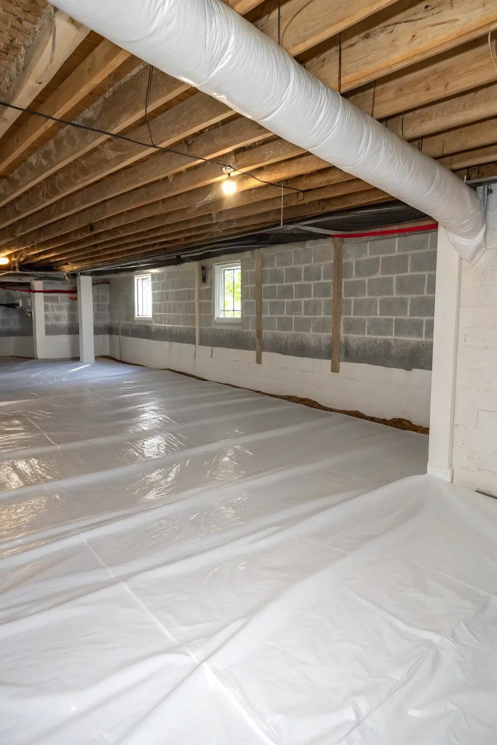 A damp-proof membrane controls moisture, protecting your stored goods.