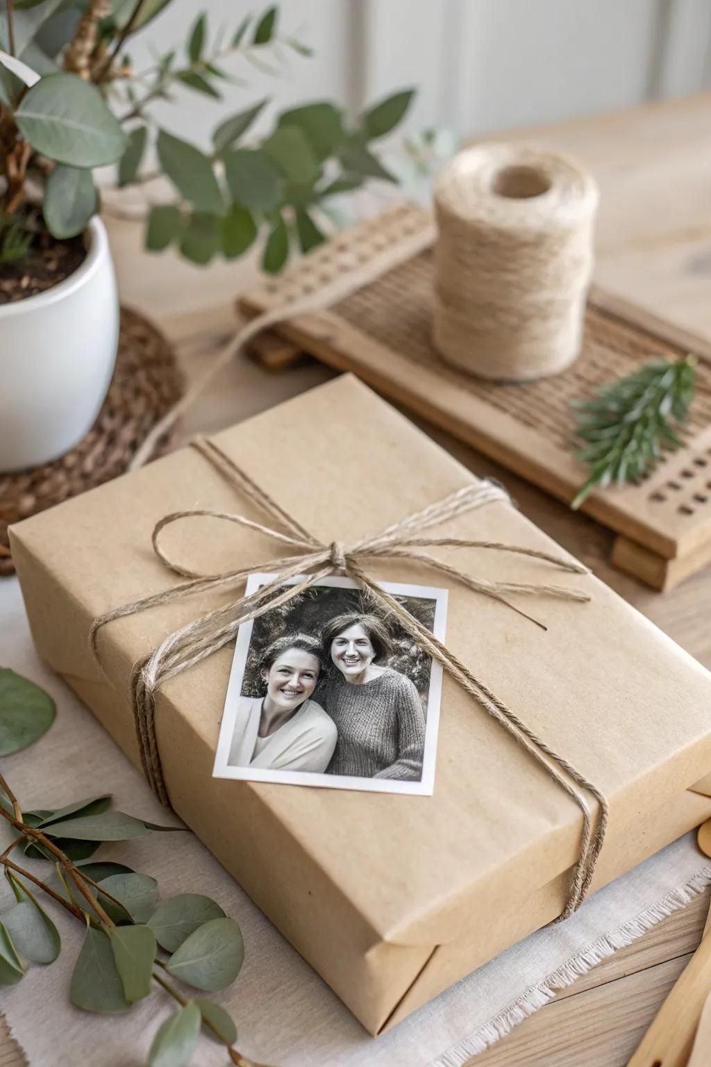 Wrap your cherished memories with tenderness and simplicity.