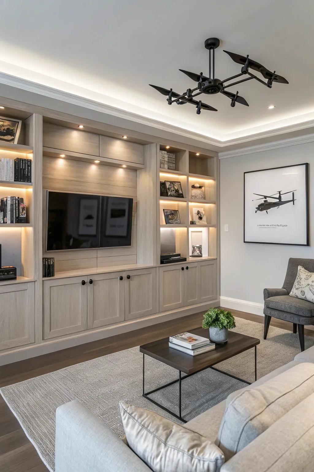 Bespoke integrated units offer a seamless drone storage solution.