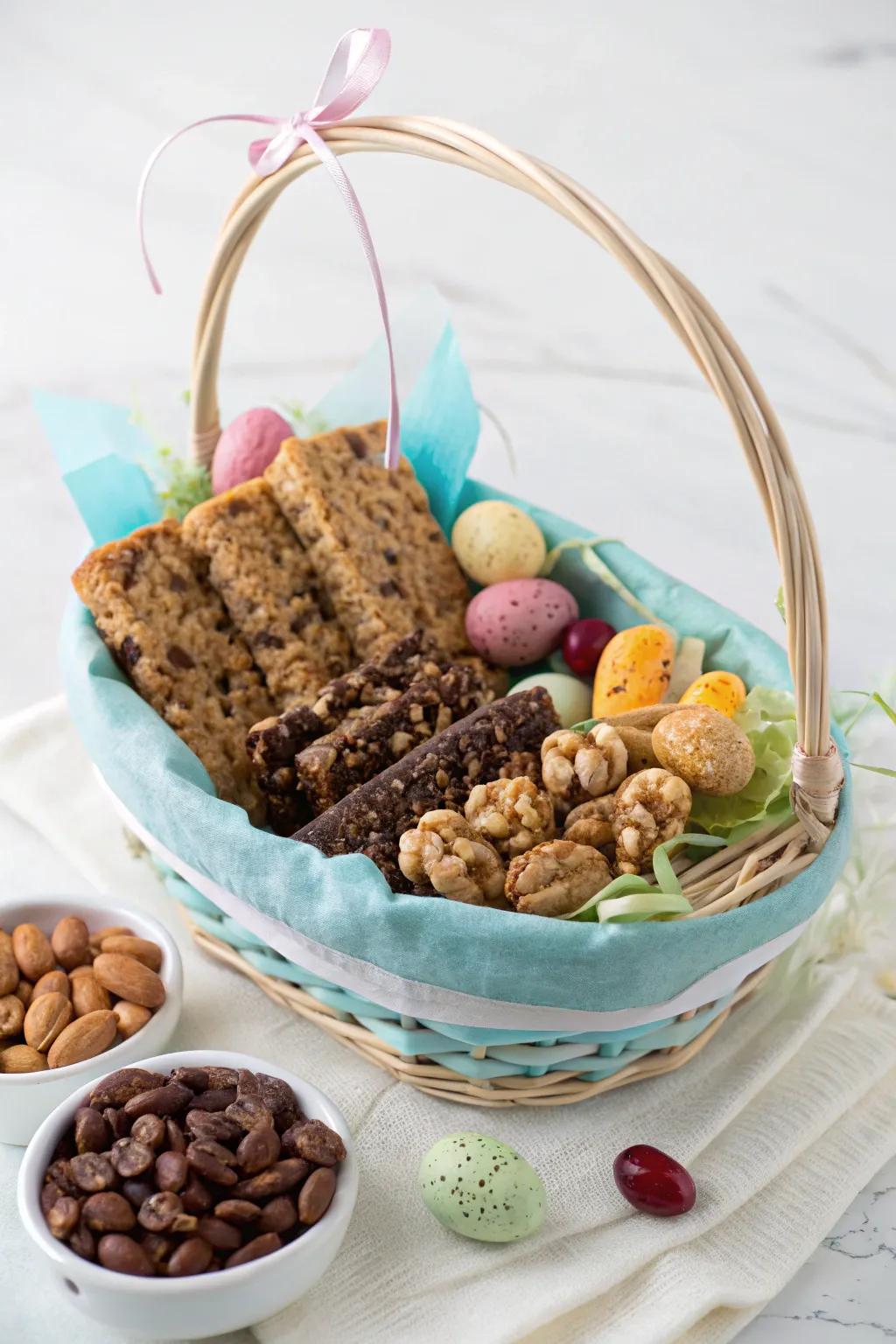 Nutritious snacks to maintain peak energy.