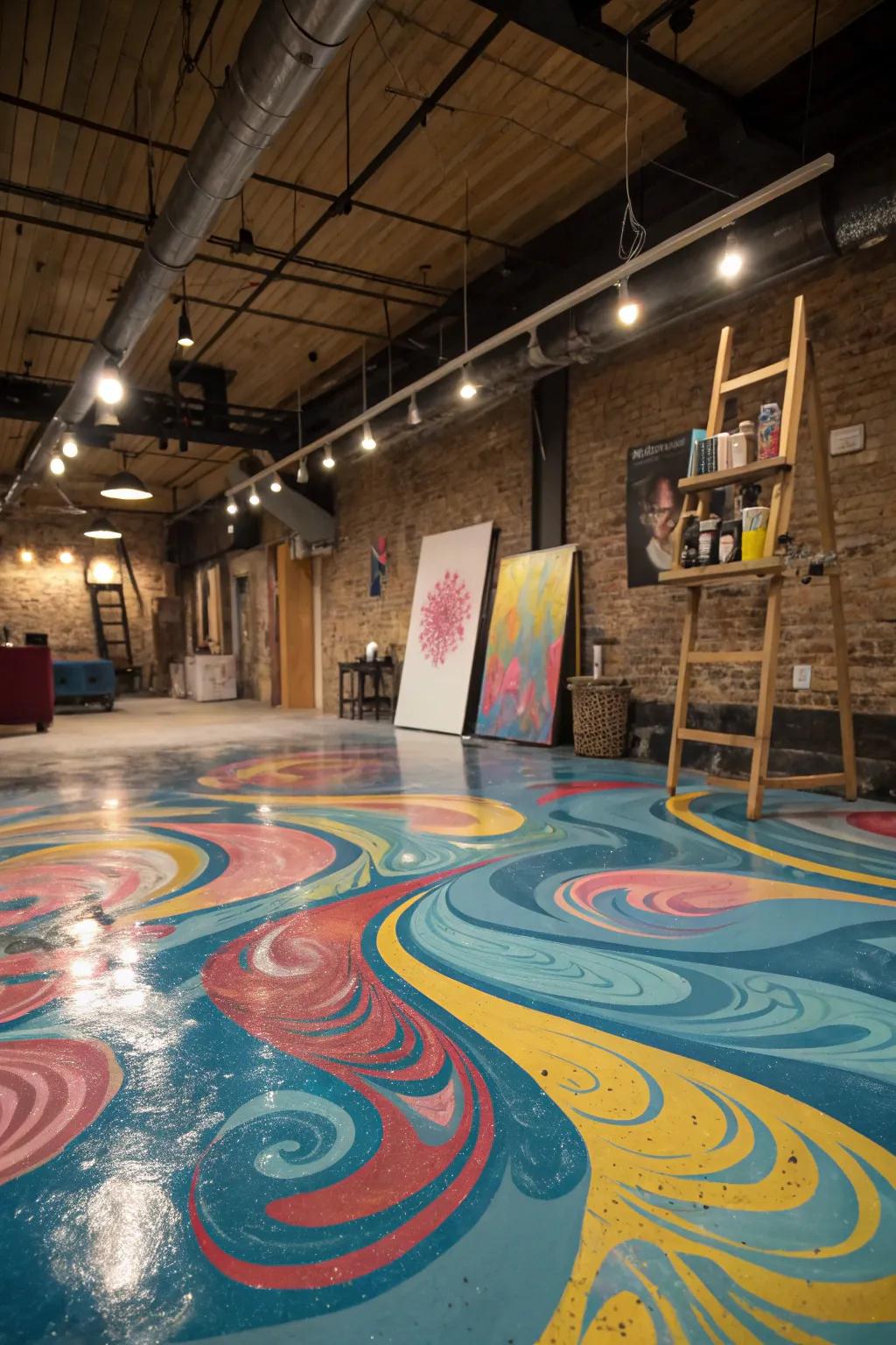 Make a statement with artistic swirl patterns.