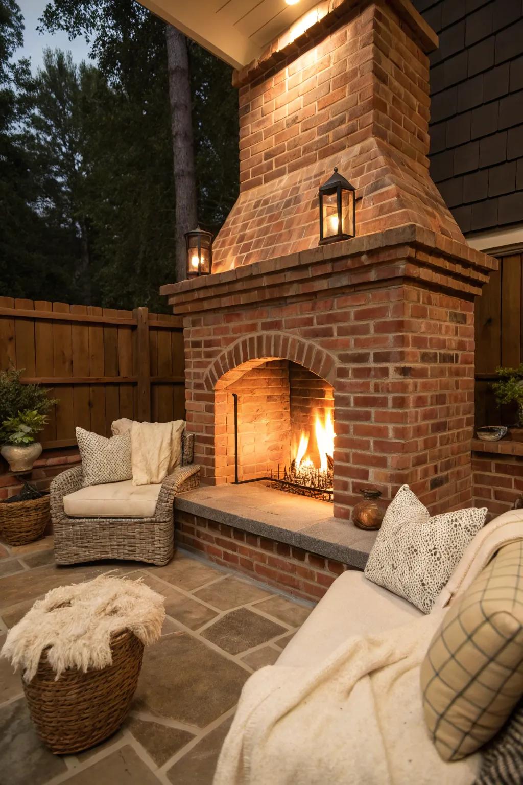 Maximize space by incorporating a snug corner fireplace.