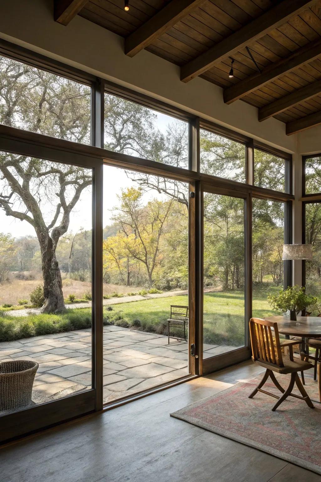 Open spaces and natural light fashion a smooth indoor-outdoor transition.