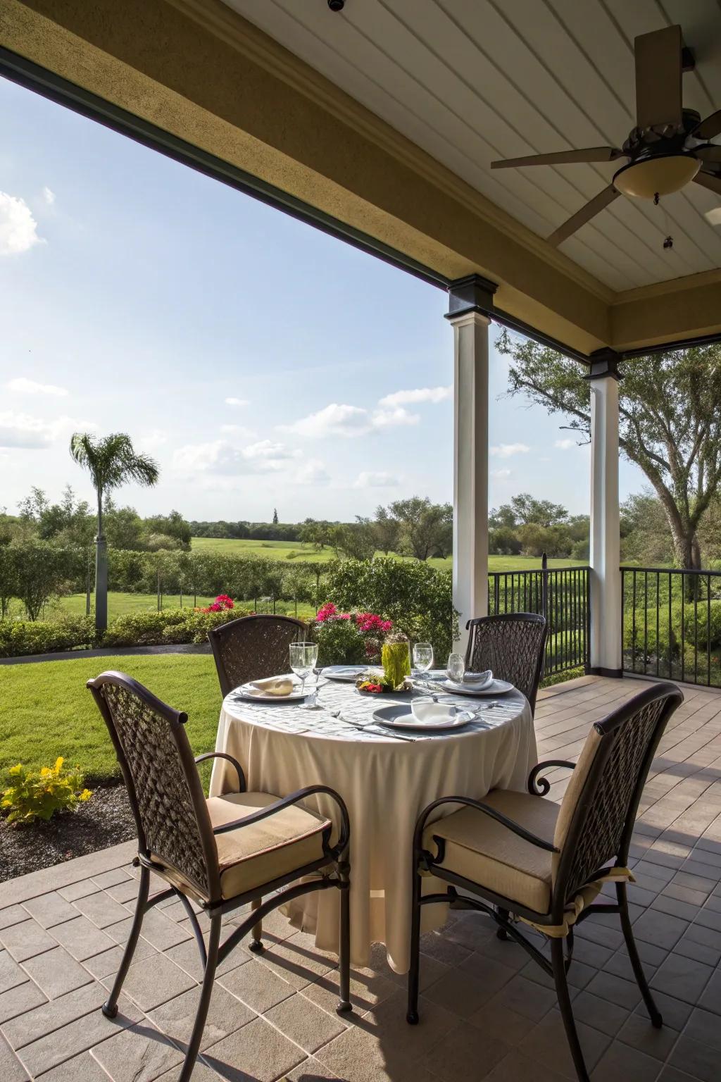 Savor meals with elegance in a thoughtfully designed dining area.