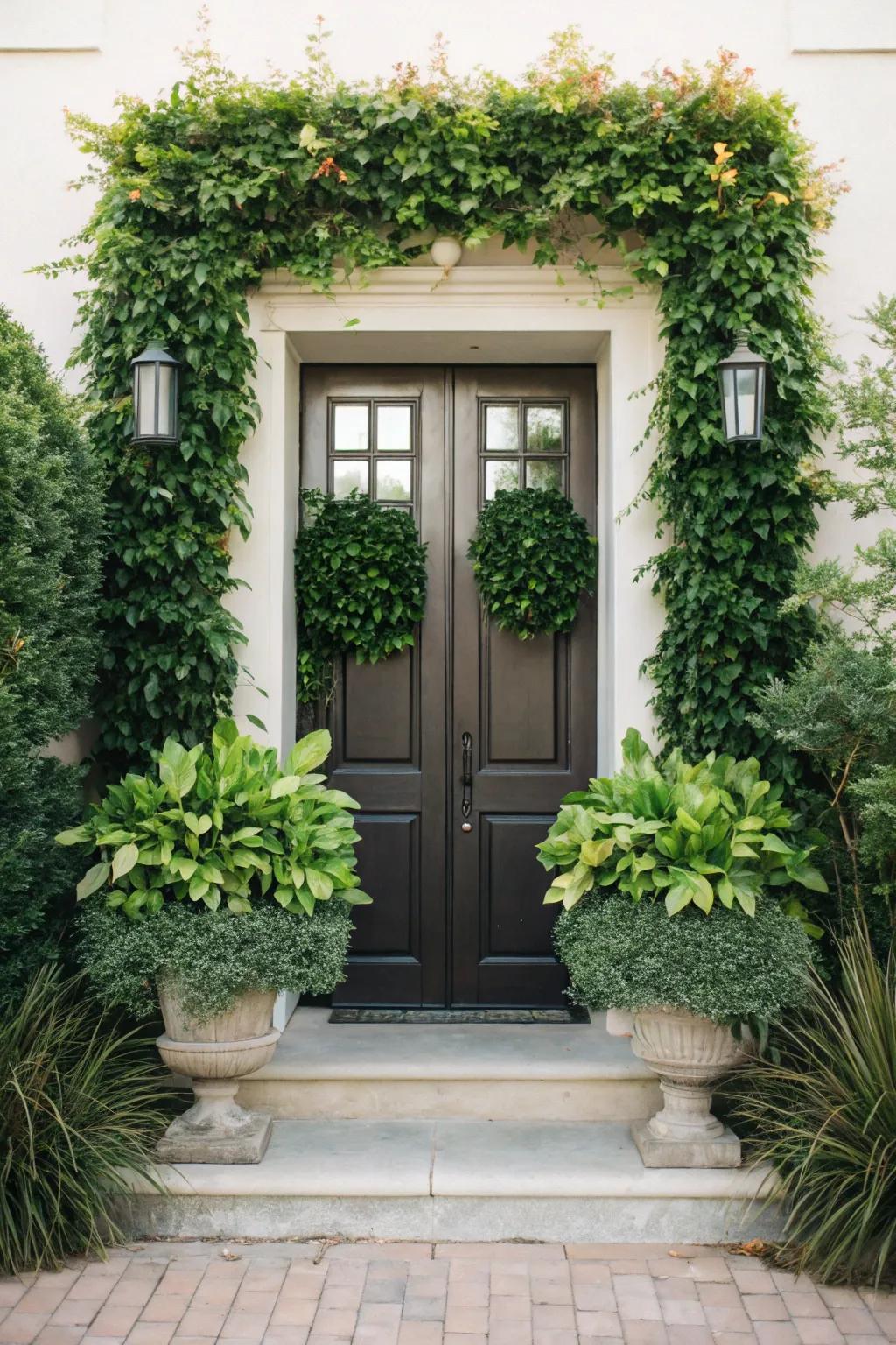 Symmetry imparts a harmonious and balanced atmosphere to your garden.