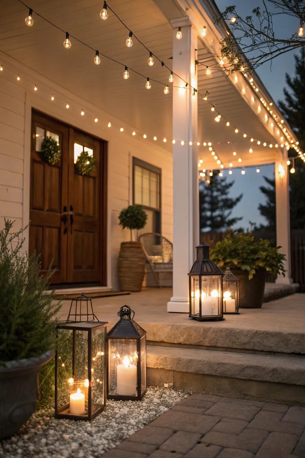 With its soft lighting, your porch transforms into a relaxing evening hideaway.
