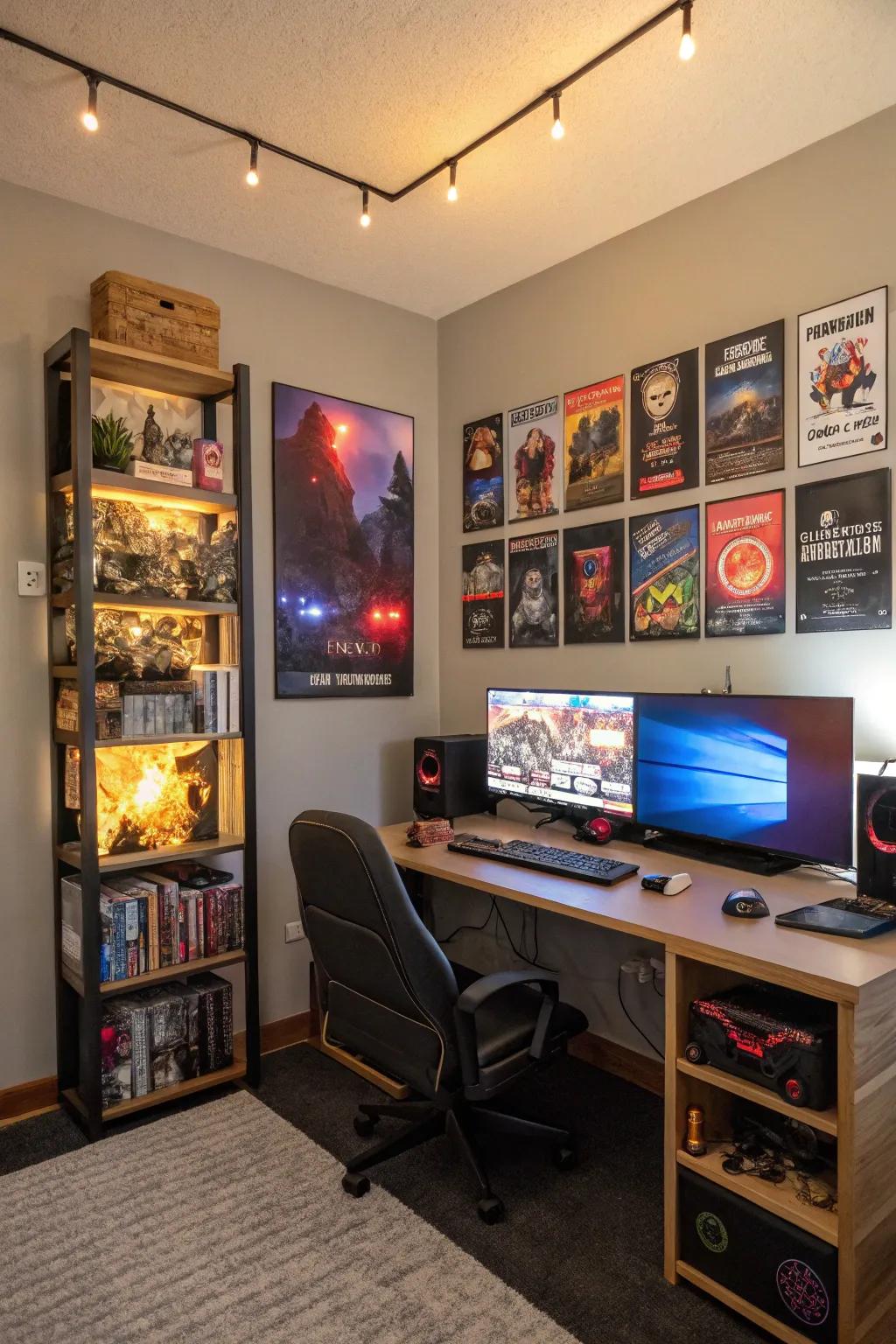 Wall embellishments personalize your gaming space and mirror your unique style.