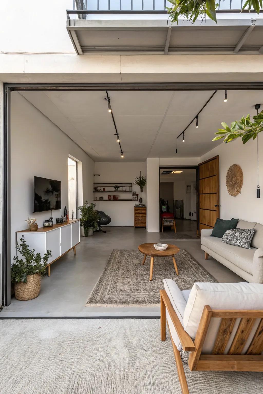 Understated modern decor produces an atmosphere of serenity and sophistication.