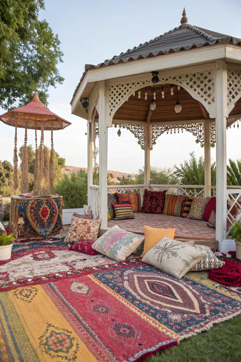 Bohemian decor injects a splash of color and innovation.